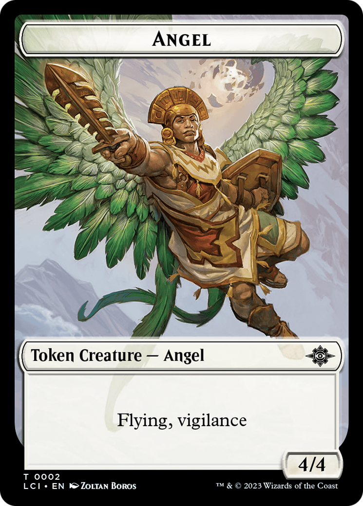 Angel Token [The Lost Caverns of Ixalan Tokens] | North Valley Games