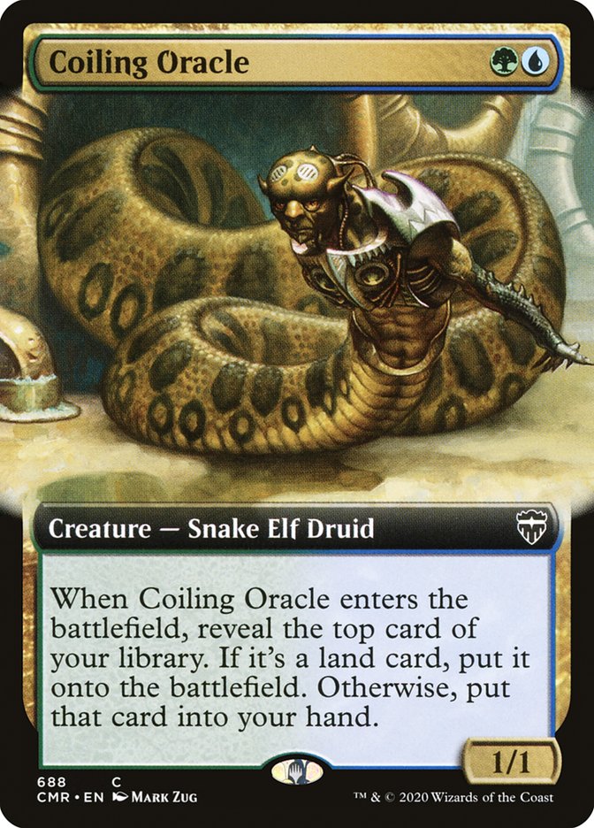 Coiling Oracle (Extended Art) [Commander Legends] | North Valley Games