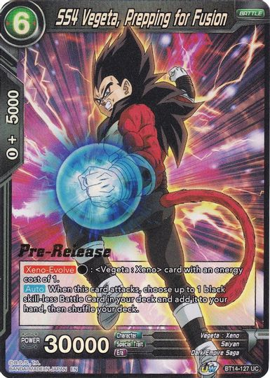 SS4 Vegeta, Prepping for Fusion (BT14-127) [Cross Spirits Prerelease Promos] | North Valley Games
