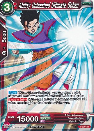 Ability Unleashed Ultimate Gohan (P-020) [Promotion Cards] | North Valley Games