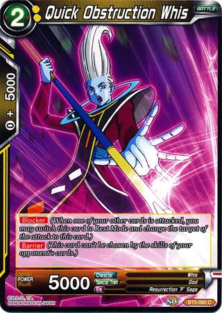 Quick Obstruction Whis (BT5-090) [Miraculous Revival] | North Valley Games