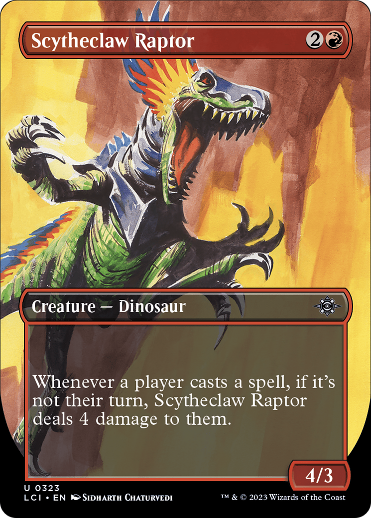 Scytheclaw Raptor (Borderless) [The Lost Caverns of Ixalan] | North Valley Games