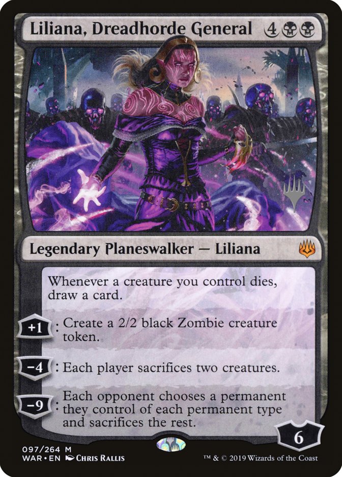 Liliana, Dreadhorde General (Promo Pack) [War of the Spark Promos] | North Valley Games