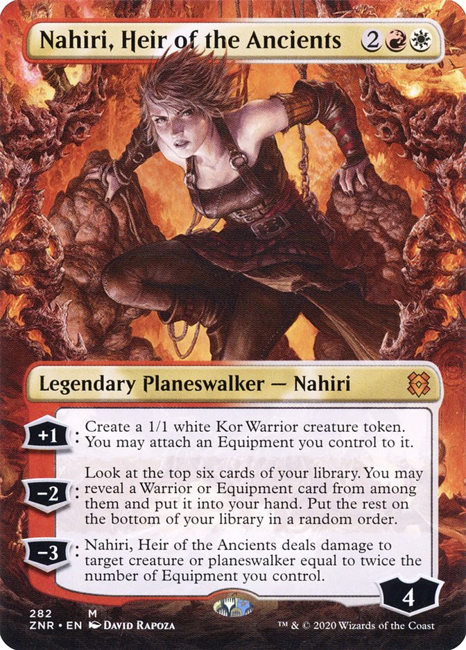 Nahiri, Heir of the Ancients (Borderless) [Zendikar Rising] | North Valley Games