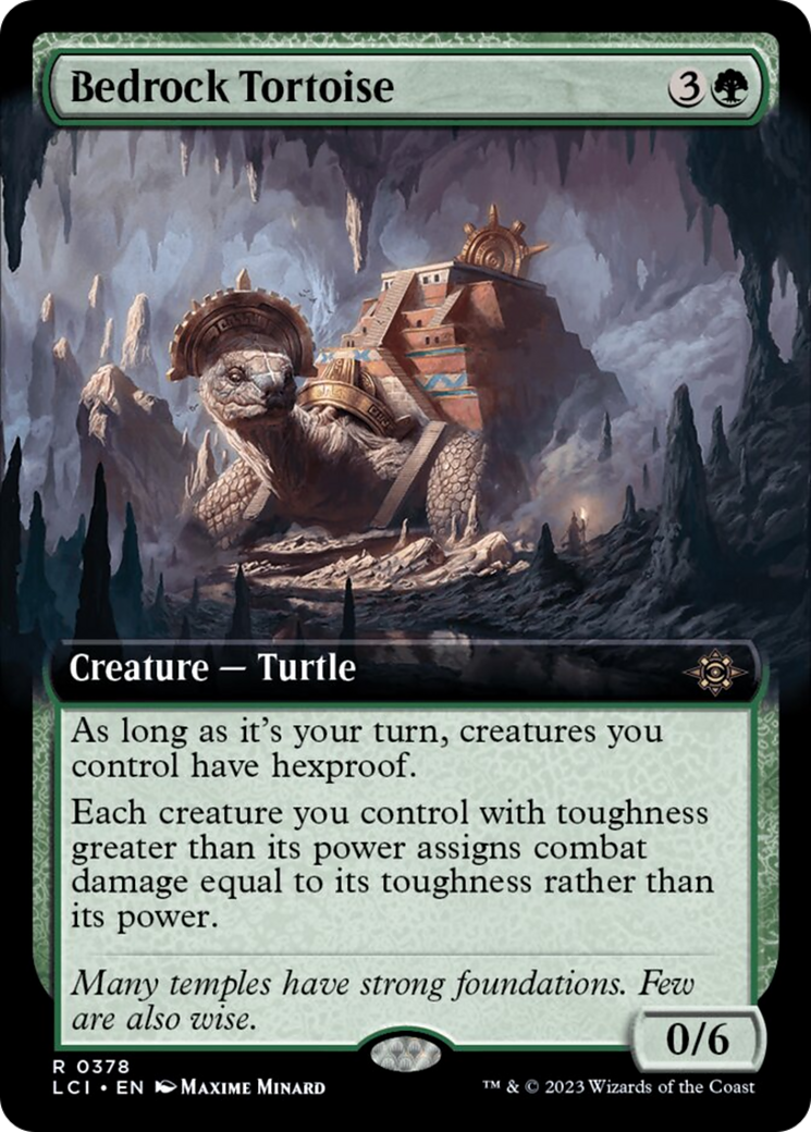 Bedrock Tortoise (Extended Art) [The Lost Caverns of Ixalan] | North Valley Games