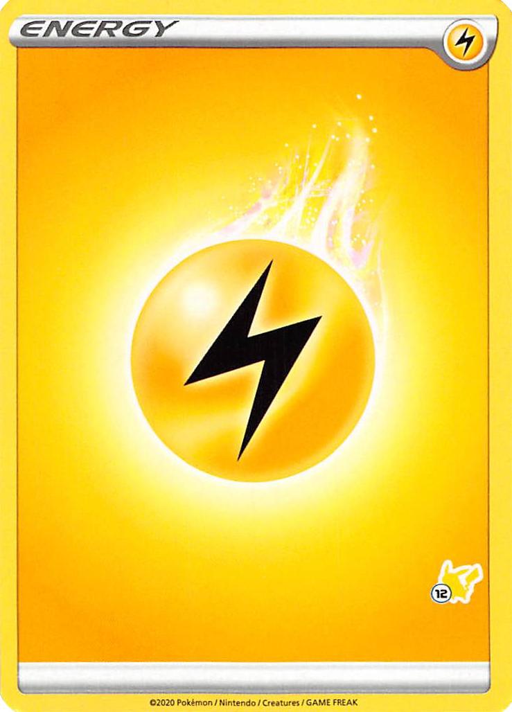 Lightning Energy (Pikachu Stamp #12) [Battle Academy 2022] | North Valley Games