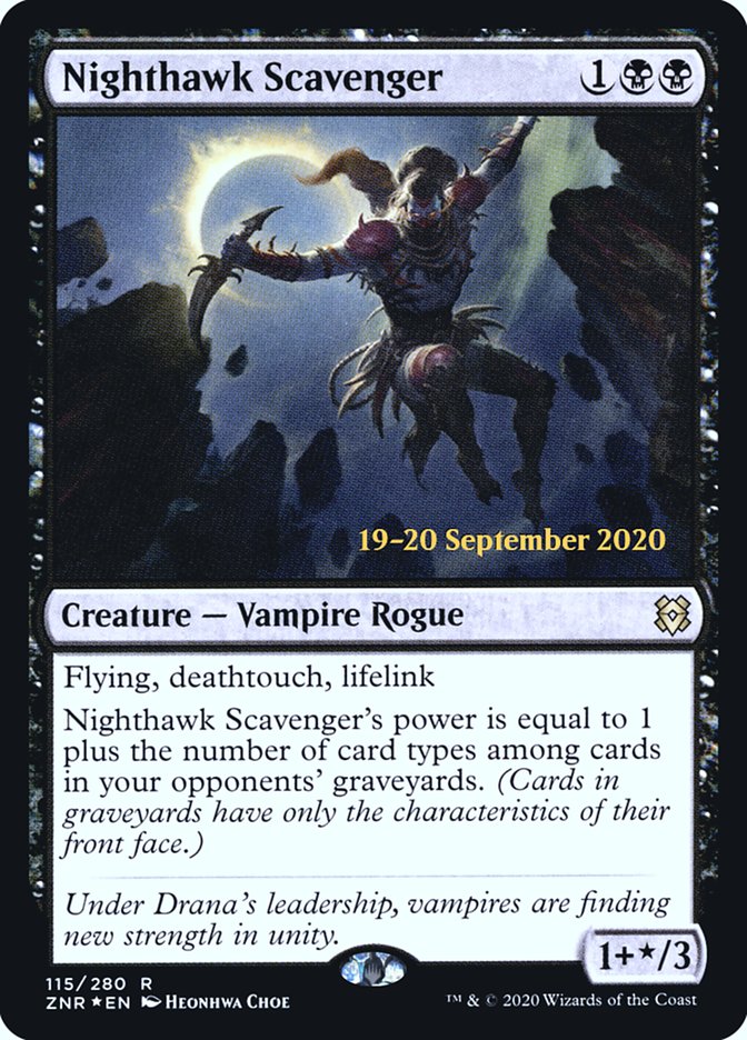 Nighthawk Scavenger [Zendikar Rising Prerelease Promos] | North Valley Games