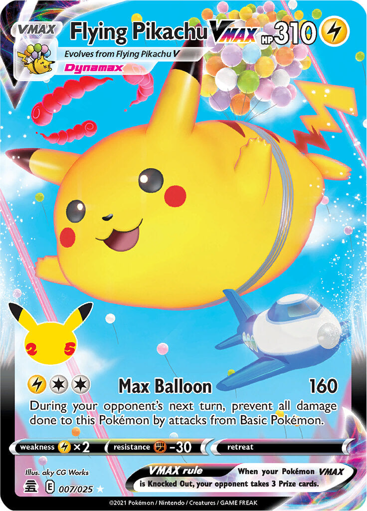 Flying Pikachu VMAX (007/025) [Celebrations: 25th Anniversary] | North Valley Games