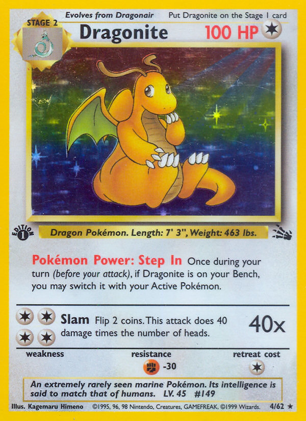 Dragonite (4/62) [Fossil 1st Edition] | North Valley Games