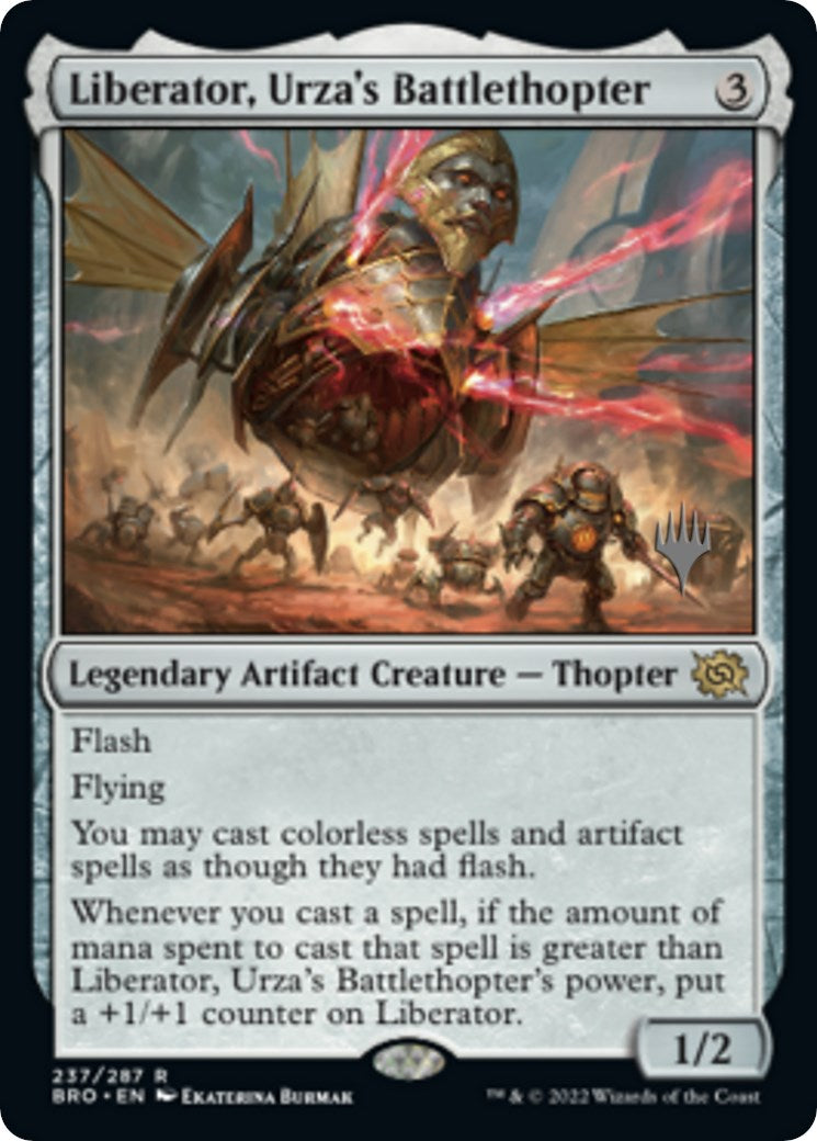 Liberator, Urza's Battlethopter (Promo Pack) [The Brothers' War Promos] | North Valley Games