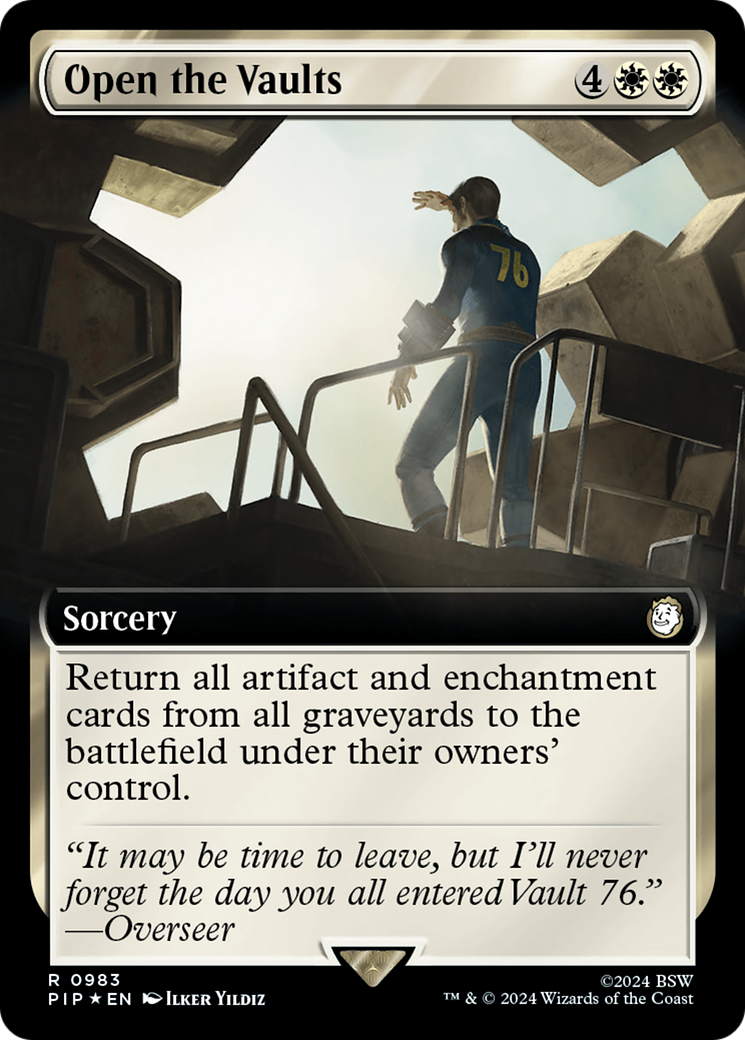 Open the Vaults (Extended Art) (Surge Foil) [Fallout] | North Valley Games