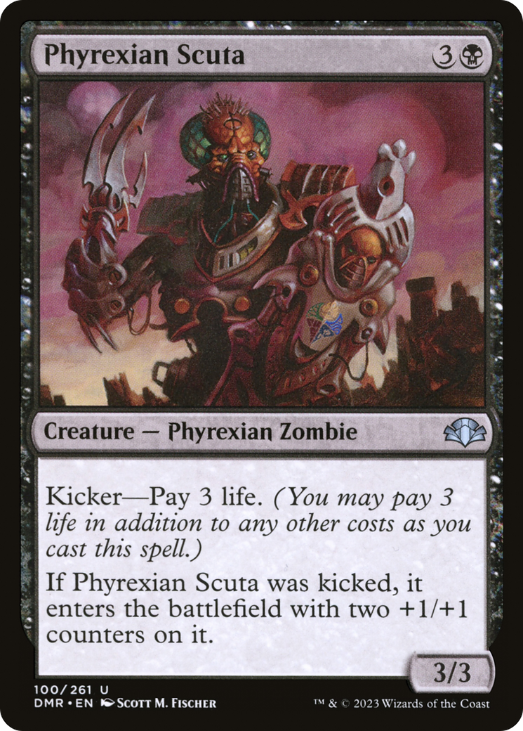 Phyrexian Scuta [Dominaria Remastered] | North Valley Games