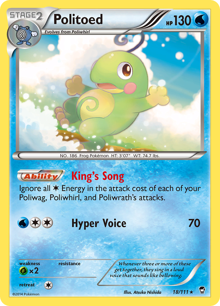 Politoed (18/111) [XY: Furious Fists] | North Valley Games