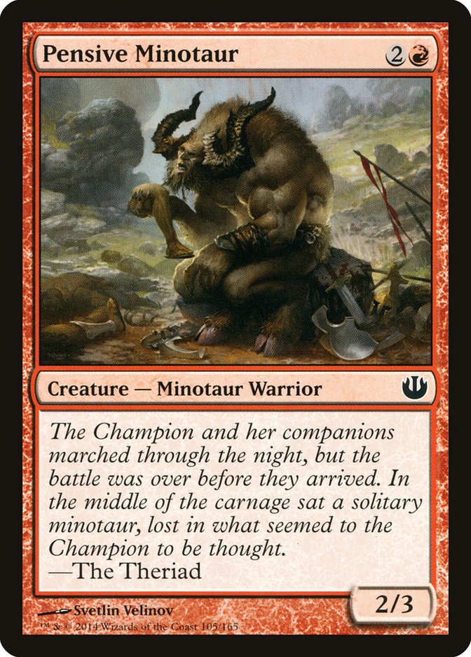 Pensive Minotaur [Journey into Nyx] | North Valley Games