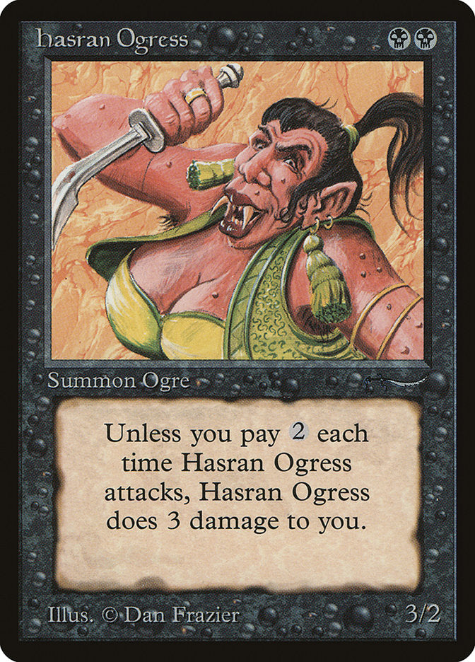 Hasran Ogress (Light Mana Cost) [Arabian Nights] | North Valley Games