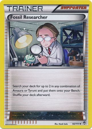 Fossil Researcher (92/111) (Cosmos Holo) [XY: Furious Fists] | North Valley Games