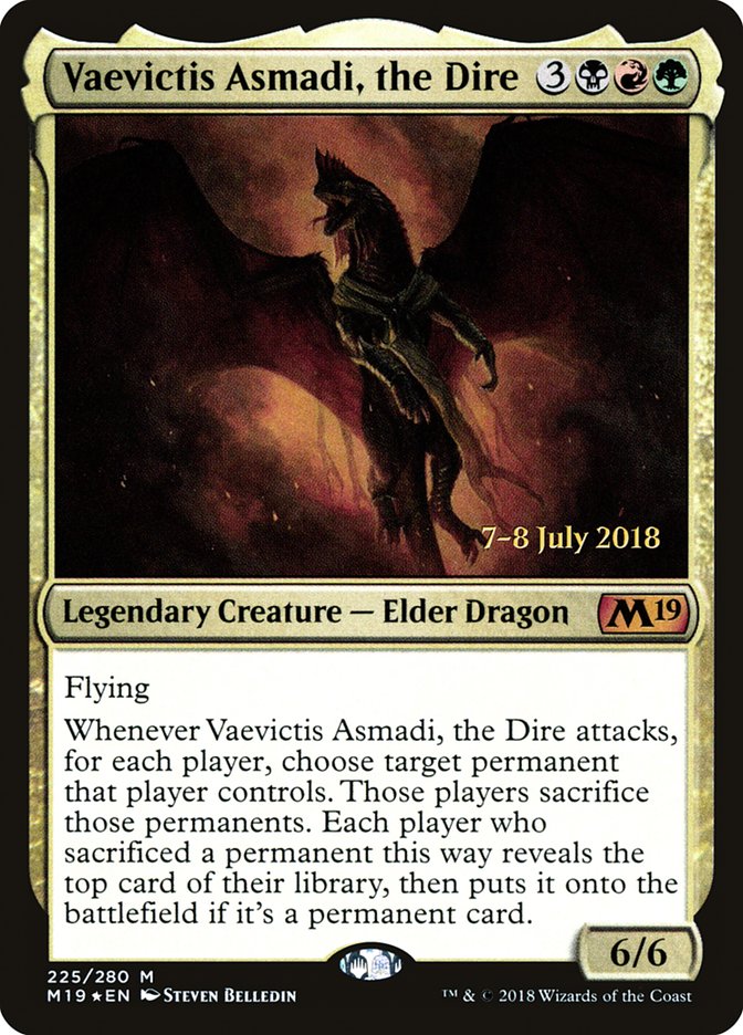 Vaevictis Asmadi, the Dire [Core Set 2019 Prerelease Promos] | North Valley Games