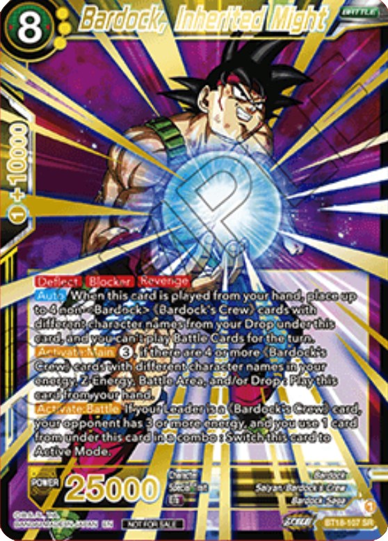 Bardock, Inherited Might (Zenkai Cup 2022 Top 32) (BT18-107) [Tournament Promotion Cards] | North Valley Games