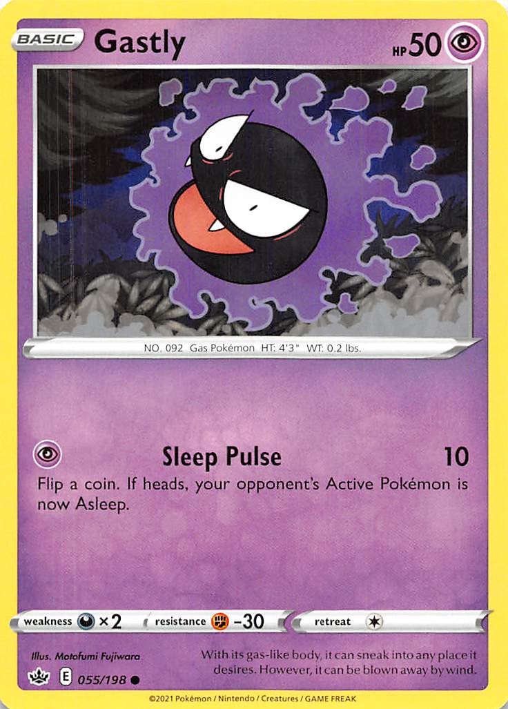 Gastly (055/198) [Sword & Shield: Chilling Reign] | North Valley Games