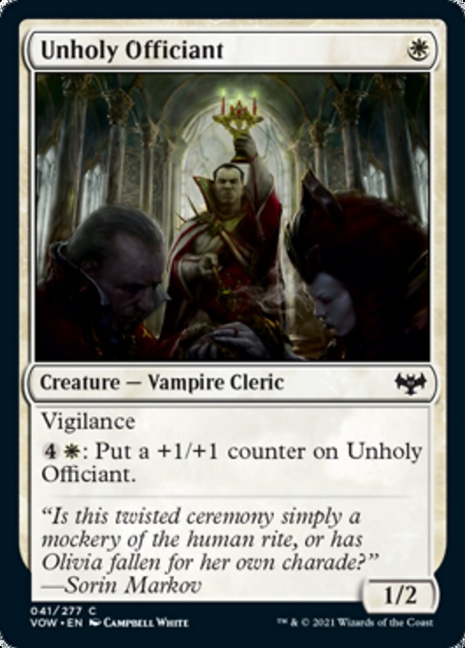 Unholy Officiant [Innistrad: Crimson Vow] | North Valley Games