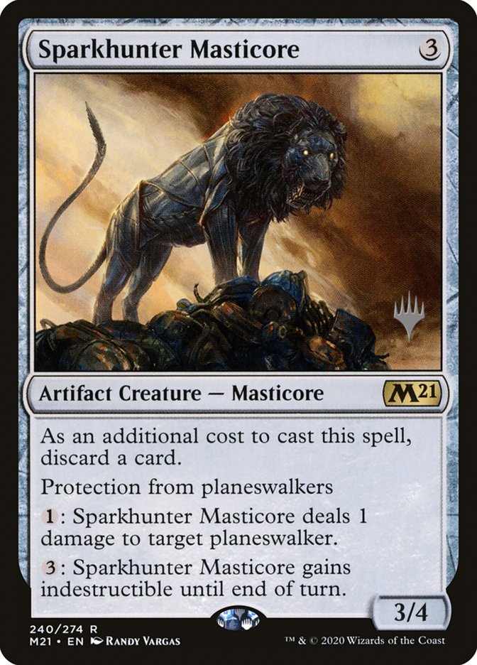 Sparkhunter Masticore (Promo Pack) [Core Set 2021 Promos] | North Valley Games