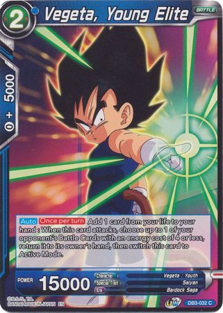 Vegeta, Young Elite (DB3-032) [Giant Force] | North Valley Games