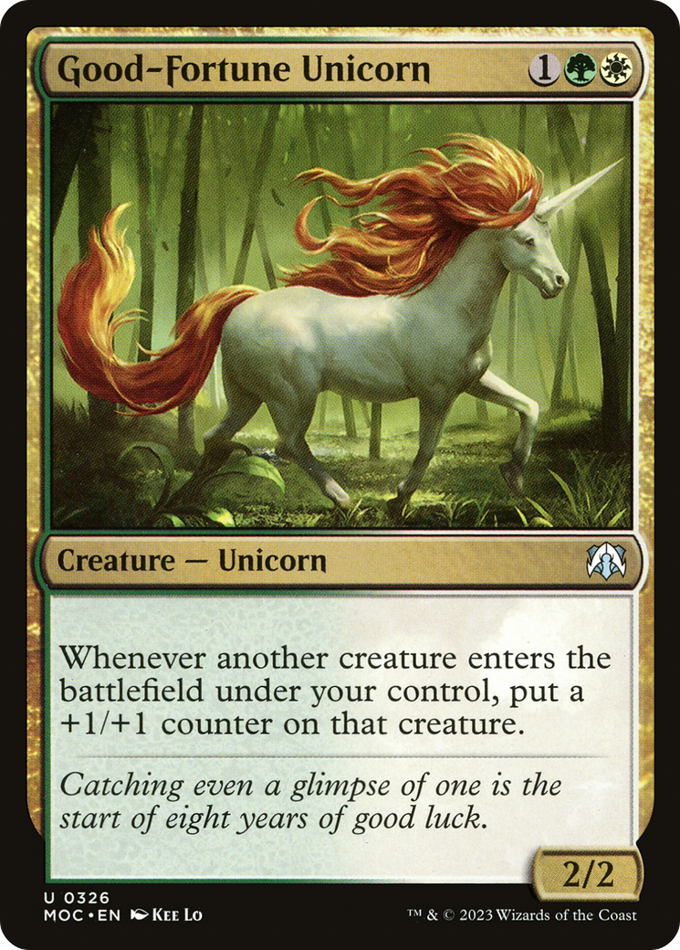 Good-Fortune Unicorn [March of the Machine Commander] | North Valley Games