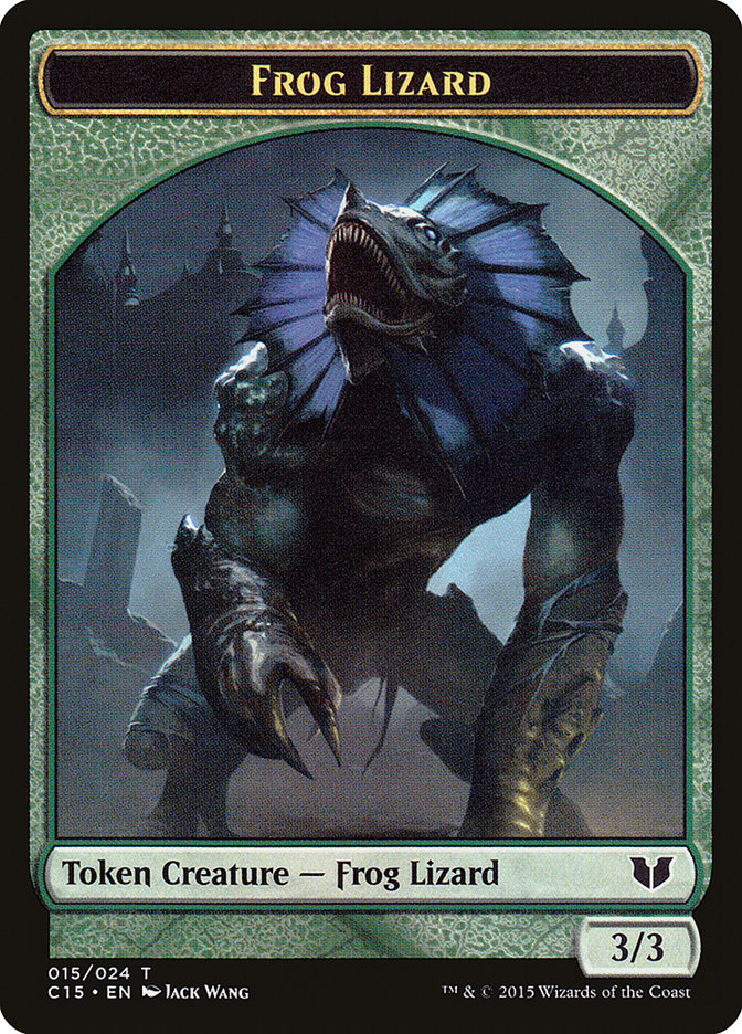 Frog Lizard // Germ Double-Sided Token [Commander 2015 Tokens] | North Valley Games