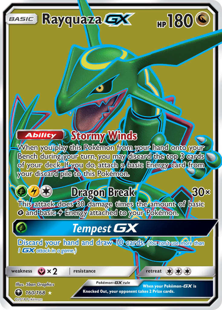 Rayquaza GX (160/168) [Sun & Moon: Celestial Storm] | North Valley Games