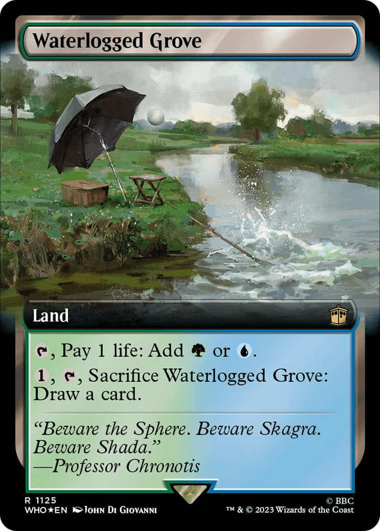Waterlogged Grove (Extended Art) (Surge Foil) [Doctor Who] | North Valley Games
