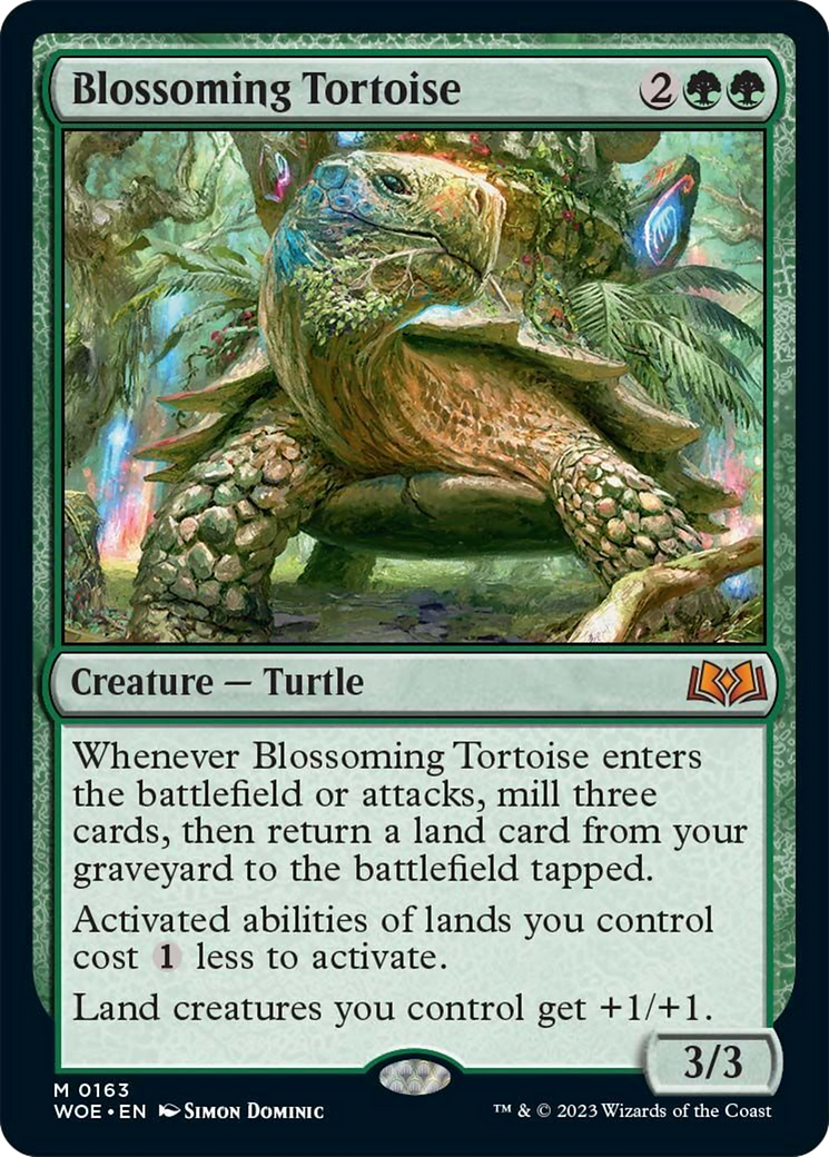 Blossoming Tortoise [Wilds of Eldraine] | North Valley Games