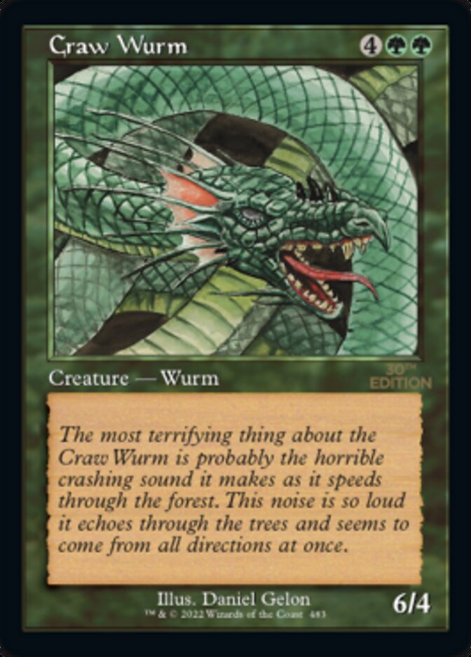 Craw Wurm (Retro) [30th Anniversary Edition] | North Valley Games