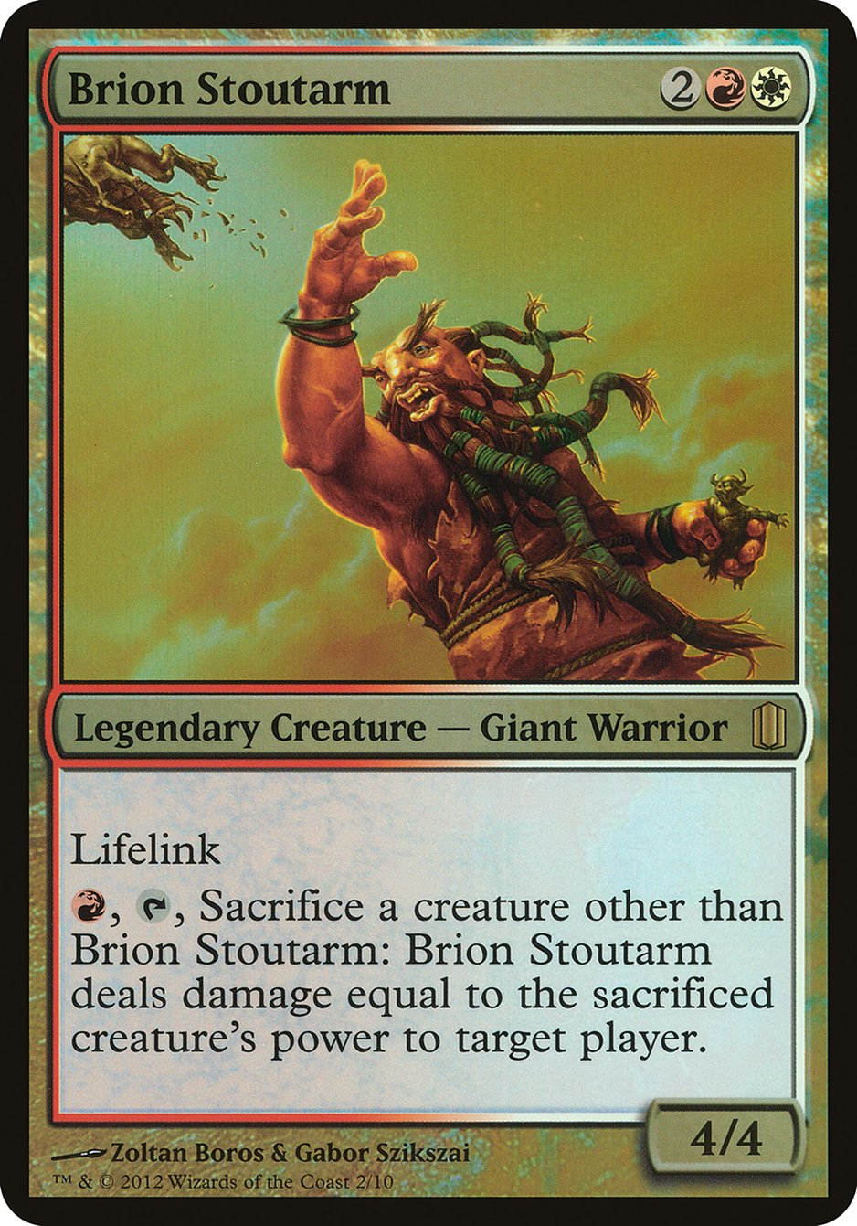 Brion Stoutarm (Oversized) [Commander's Arsenal Oversized] | North Valley Games