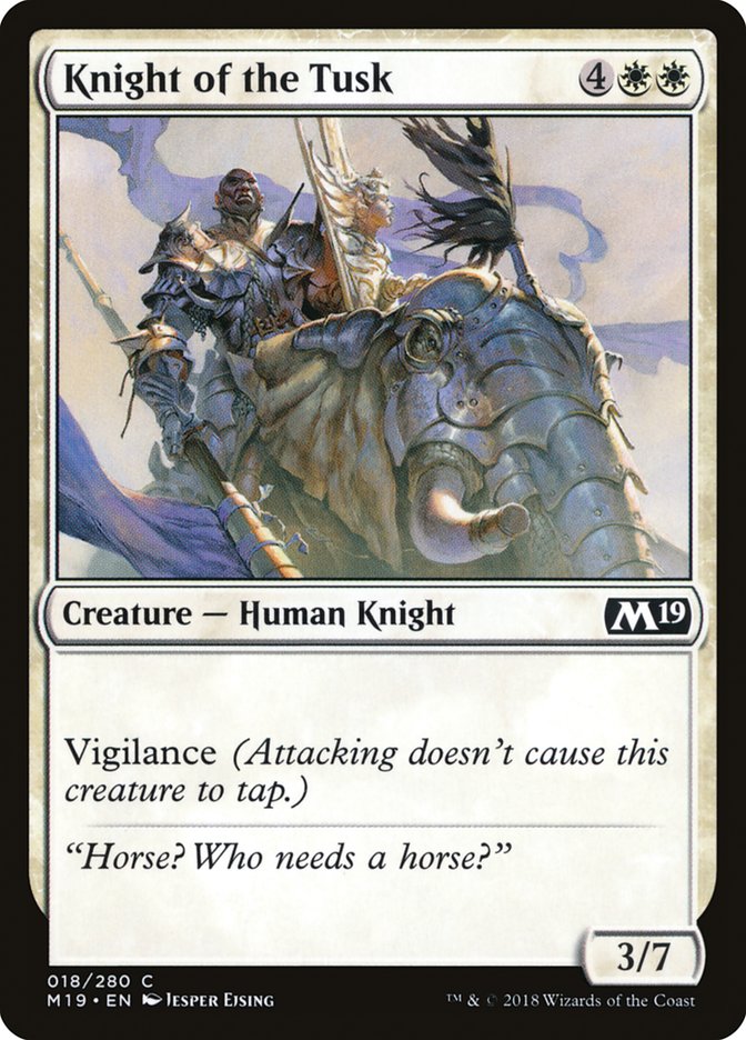 Knight of the Tusk [Core Set 2019] | North Valley Games