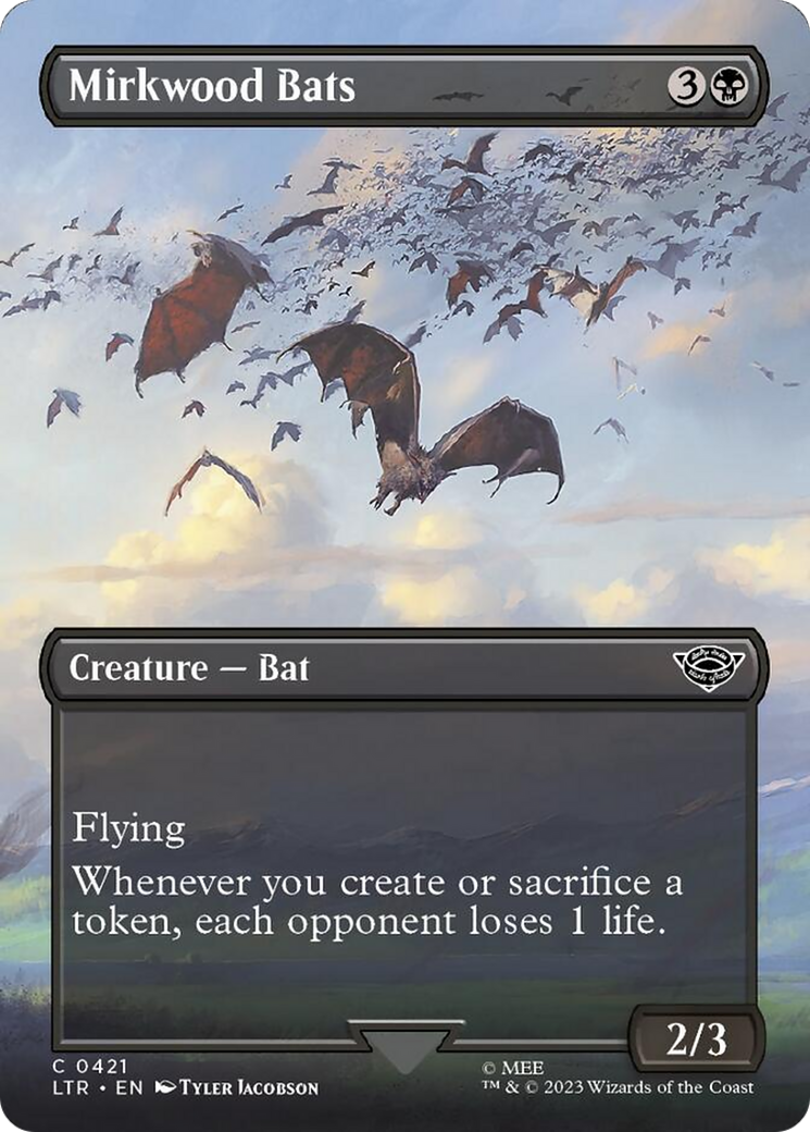 Mirkwood Bats (Borderless Alternate Art) [The Lord of the Rings: Tales of Middle-Earth] | North Valley Games