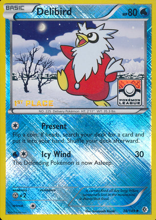 Delibird (38/149) (League Promo 1st Place) [Black & White: Boundaries Crossed] | North Valley Games