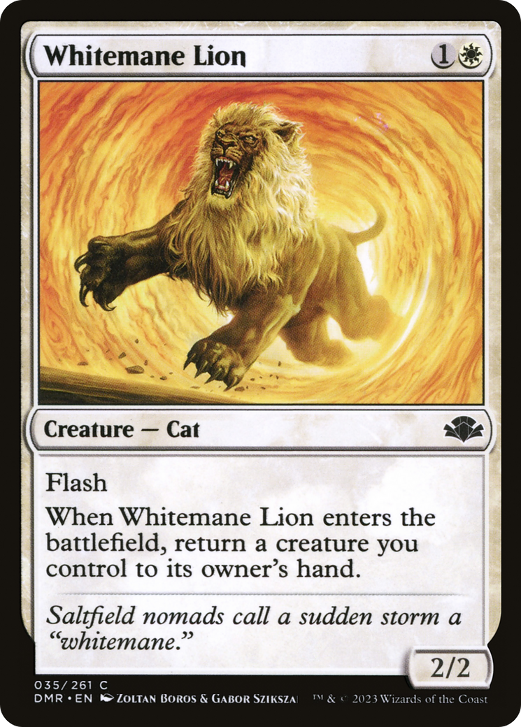 Whitemane Lion [Dominaria Remastered] | North Valley Games