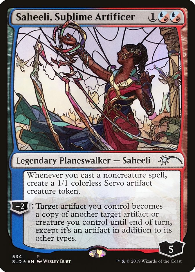 Saheeli, Sublime Artificer (Stained Glass) [Secret Lair Drop Promos] | North Valley Games