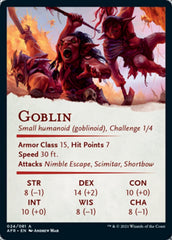 Goblin Art Card [Dungeons & Dragons: Adventures in the Forgotten Realms Art Series] | North Valley Games