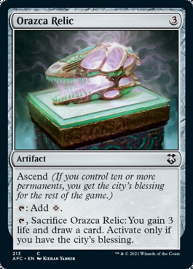 Orazca Relic [Dungeons & Dragons: Adventures in the Forgotten Realms Commander] | North Valley Games