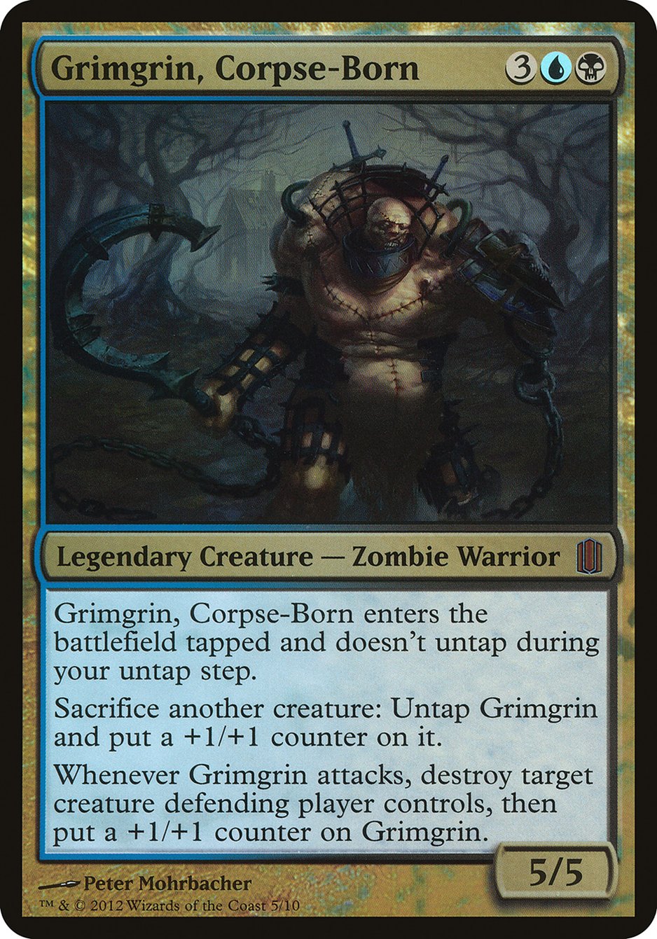Grimgrin, Corpse-Born (Oversized) [Commander's Arsenal Oversized] | North Valley Games