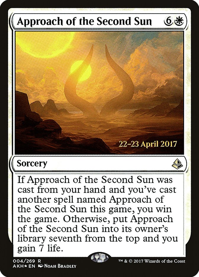 Approach of the Second Sun [Amonkhet Prerelease Promos] | North Valley Games