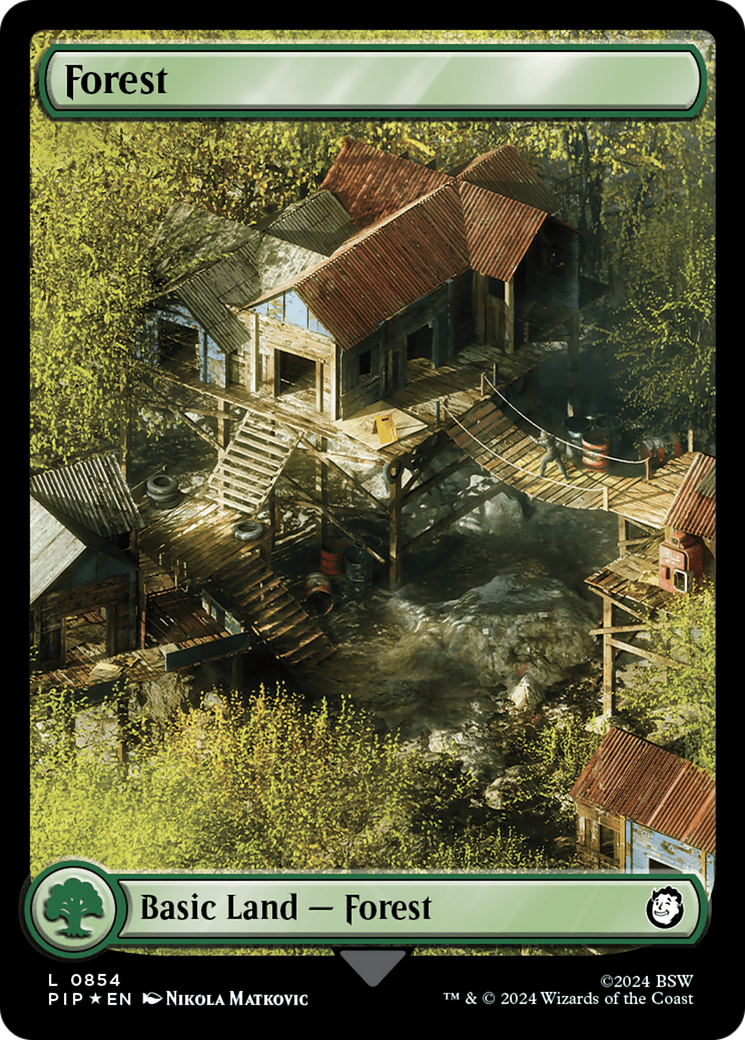 Forest (0854) (Surge Foil) [Fallout] | North Valley Games