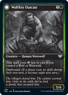 Wolfkin Outcast // Wedding Crasher [Innistrad: Double Feature] | North Valley Games