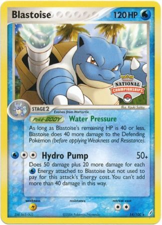 Blastoise (14/100) (National Championship Promo) [EX: Crystal Guardians] | North Valley Games