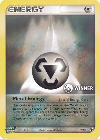 Metal Energy (94/109) (Winner) [EX: Ruby & Sapphire] | North Valley Games
