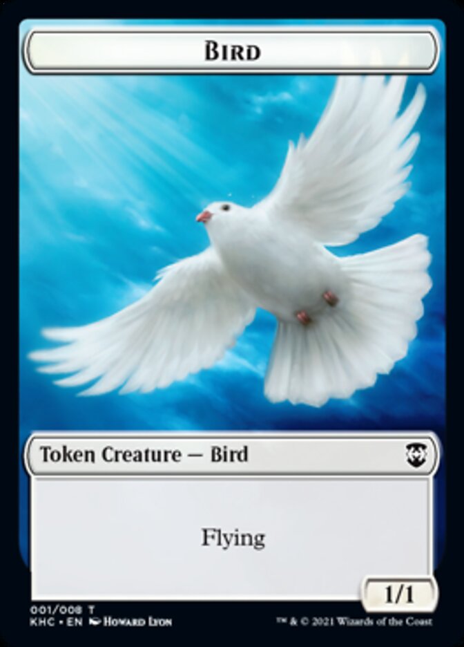 Bird Token [Kaldheim Commander Tokens] | North Valley Games