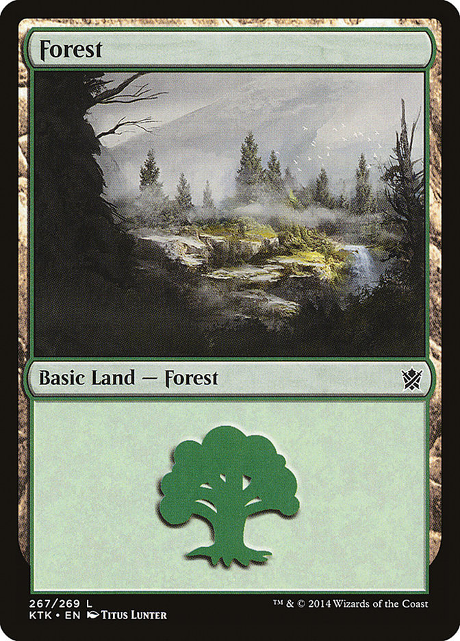 Forest (267) [Khans of Tarkir] | North Valley Games
