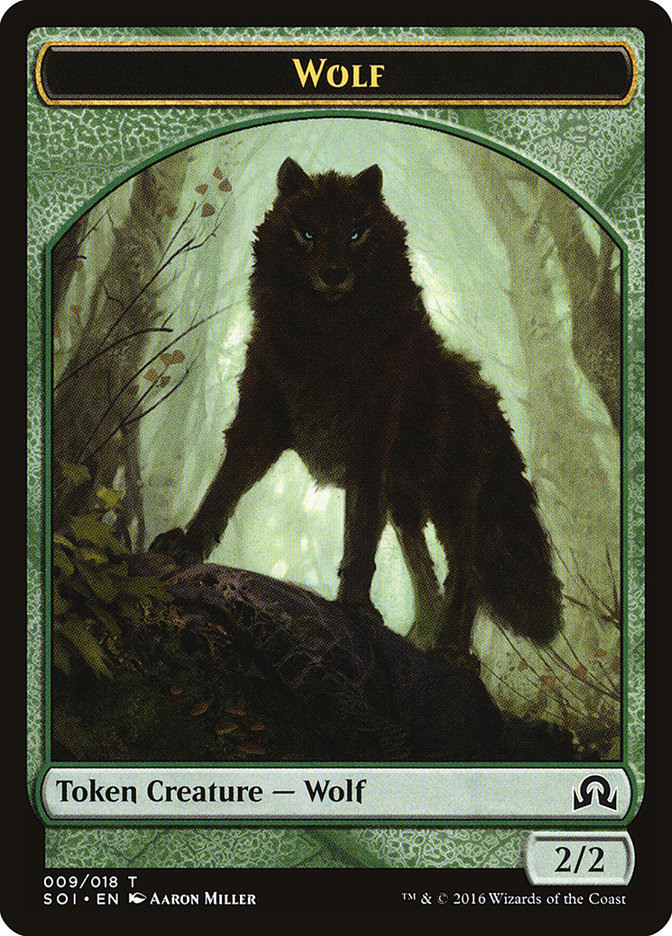 Wolf Token [Shadows over Innistrad Tokens] | North Valley Games