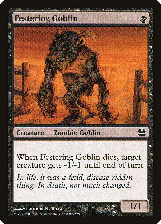 Festering Goblin [Modern Masters] | North Valley Games